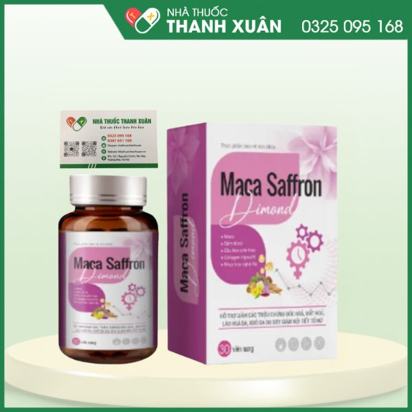 Maca Saffron Dimond giảm các triệu chứng bốc hỏa, mất ngủ, lão hóa da